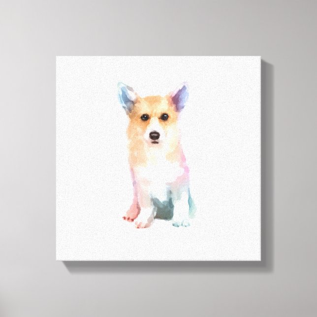 Corgi Canvas Print (Front)