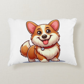 Corgi cartoon decorative cushion