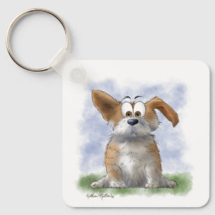 Corgi Cartoon Key Ring