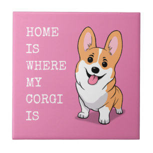 Corgi Ceramic Tile