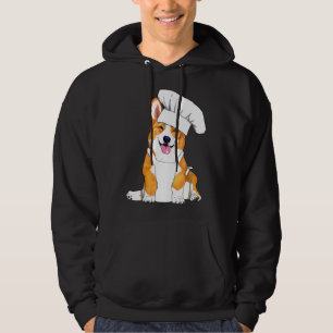 Corgi Chef Cute Dog In A Chef Hat Hoodie