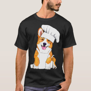 Corgi Chef Cute Dog In A Chef Hat T-Shirt