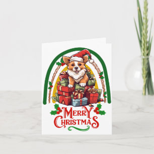 Corgi Christmas Card