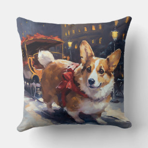 Corgi Christmas Festive Season Cushion