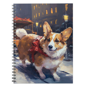 Corgi Christmas Festive Season Notebook