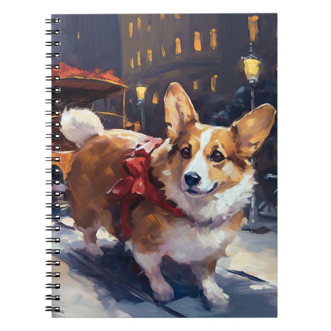 Corgi Christmas Festive Season Notebook (Front)