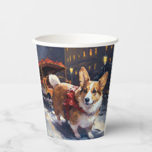 Corgi Christmas Festive Season Paper Cups
