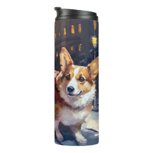 Corgi Christmas Festive Season Thermal Tumbler