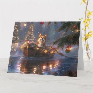 Corgi Christmas Festive Voyage Card