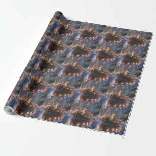 Corgi Christmas Festive Voyage Wrapping Paper