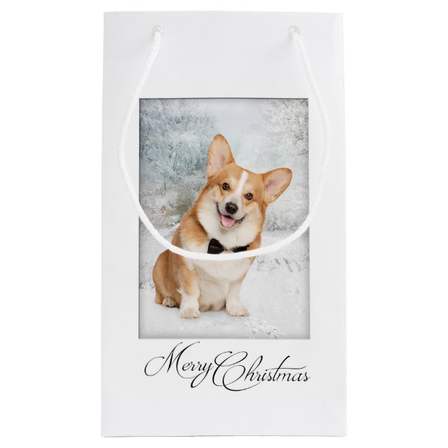 Corgi Christmas Gift Bag (Back)