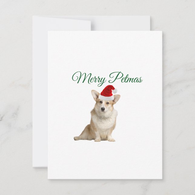 Corgi Christmas Holiday Card (Front)