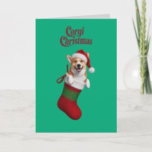 Corgi Christmas Holiday Card