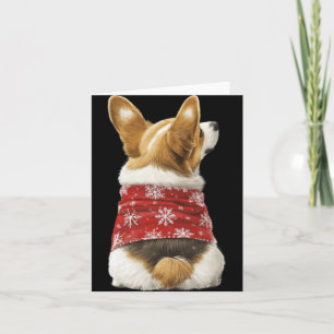 Corgi Christmas Lights Dog Lover Xmas Pajama Pullo Card