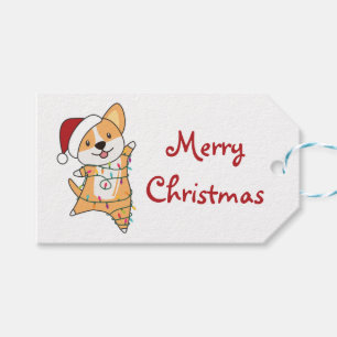 Corgi Christmas Snow Winter Animals Corgis Trucker Gift Tags