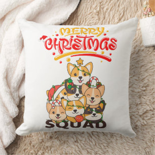 Corgi Christmas Tree Christmas Squad Dogs Cushion