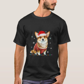 Corgi Christmas Tree Dog Santa Merry Corgmas Xmas  T-Shirt
