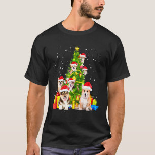 Corgi Christmas Tree X Mas Santa Hat Dog T-Shirt