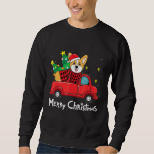 Corgi Christmas Truck Tree Dog Mum Xmas Dog Sweatshirt