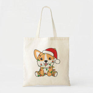 Corgi Christmas Winter Animals Dog Tote Bag