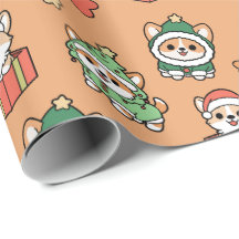 Corgi Christmas Wrapping Paper