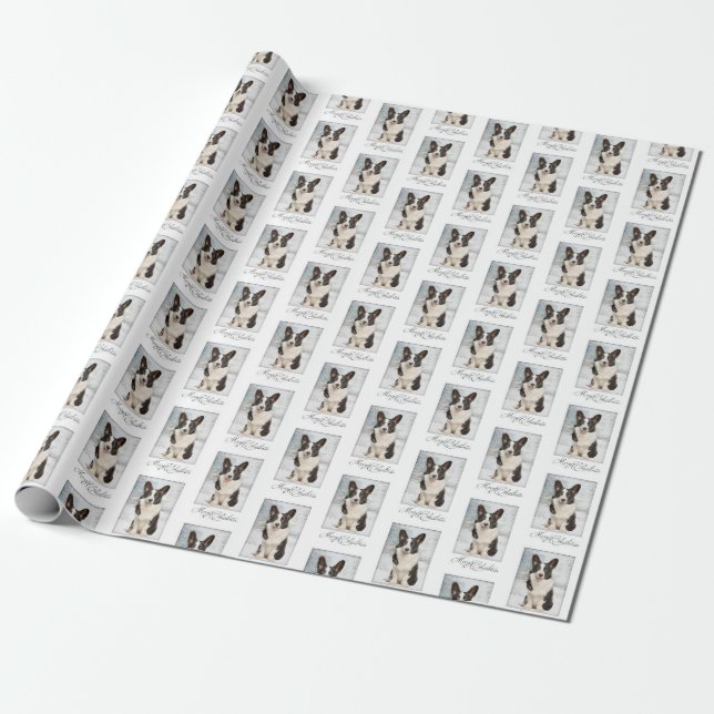 Corgi Christmas Wrapping Paper (Unrolled)
