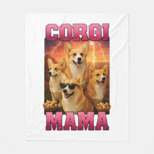 Corgi Copy Copy Fleece Blanket