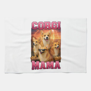 Corgi Copy Copy Tea Towel