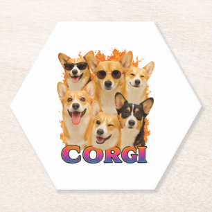 Corgi Copy Paper Coaster