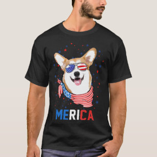 Corgi Corgi American Flag Usa Patriotic Corgi T-Shirt