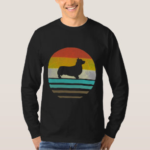 Corgi Corgi Dog Retro Vintage S S Silh T-Shirt