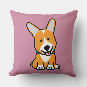 Corgi Corgis dog puppy doggy happy Pembroke Welsh Cushion