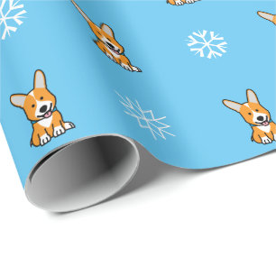 Corgi Corgis dog puppy doggy happy Pembroke Welsh Wrapping Paper