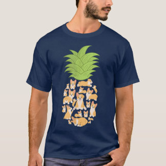 Corgi Corgis Pineapple Dog Lover  T-Shirt