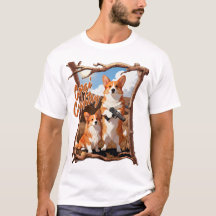 Corgi Country – Funny Corgi Tee, Rustic Americana