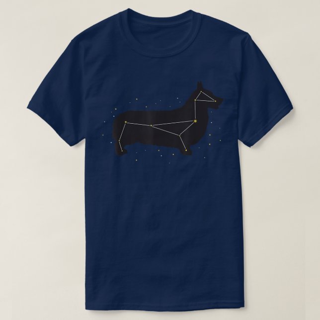 Corgi Cute Constellation Dog Tee for Pet Parents  (Design Front)