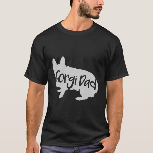 Corgi Dad Corgi-Lover Dog T-Shirt (Front)