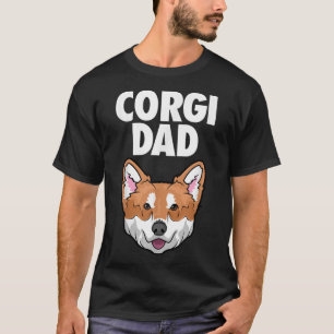 Corgi Dad Dog Face T-Shirt