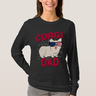 Corgi Dad Men Pembroke Welsh Corgi Fathers Day T-Shirt