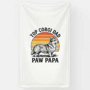 Corgi Dad Shirt Vintage Sunset Dog Papa Gift_1 Banner