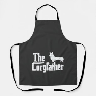 Corgi Dad the Corgfather Funny Corgi Lover Shirt G Apron