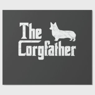 Corgi Dad the Corgfather Funny Corgi Lover Shirt G Wrapping Paper