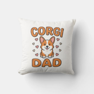 Corgi Dad Vintage Engraving Dog Lover Shirt_1 Cushion