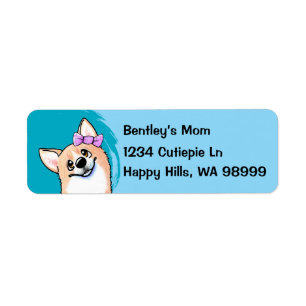 Corgi Dog Address Labels