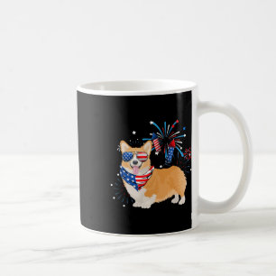 Corgi Dog American Usa Flag 4th Of July Men Women Coffee Mug