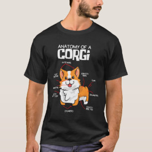 Corgi Dog Anatomy Of The Corgi T-Shirt