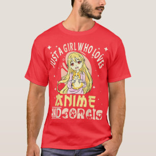 Corgi Dog Anime Stuff Just A Girl who loves Anime T-Shirt