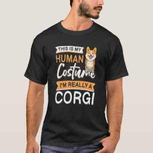 Corgi Dog Apparel Halloween Corgi Dog Owner For Ki T-Shirt