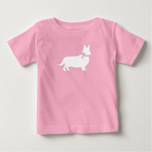 Corgi Dog Baby Shower Puppy Grey Welsh Pink Girl T-Shirt