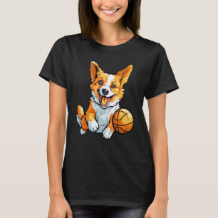 Corgi Dog Basketball Funny for Corgi Lovers and Ow T-Shirt